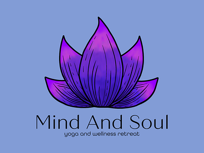 Mind And Soul branding graphic design logo lotus flower yoga