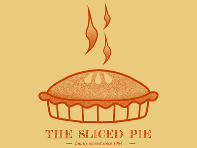 The Sliced Pie Logo bakery bakerylogo branding design food graphic design handdrawn illustration logo pie