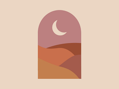 Desert feminine illustration minimal