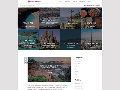 Blog Template for Traveljunction