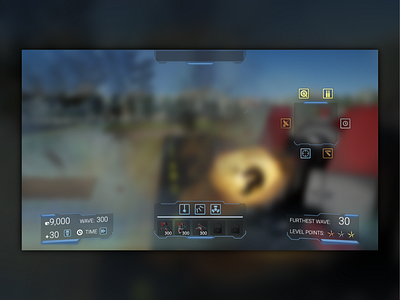 Defense Warfare | Game HUD branding design game design game ui graphic design icon