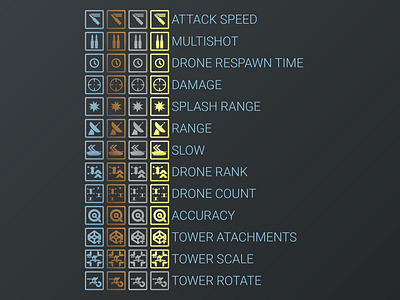 Defense Warfare | Upgrade Icons