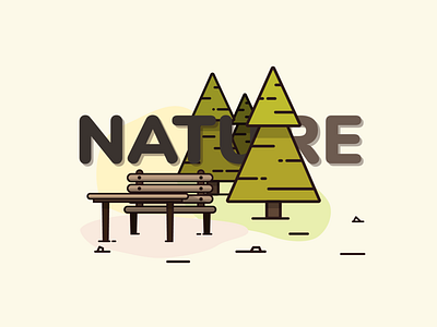 Nature Illustration design graphic design icon illustration vector