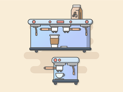 Coffee Shop Machine design graphic design icon illustration vector