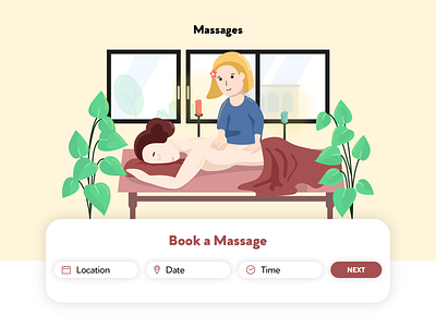 Massage Hero Illustration design graphic design illustration vector