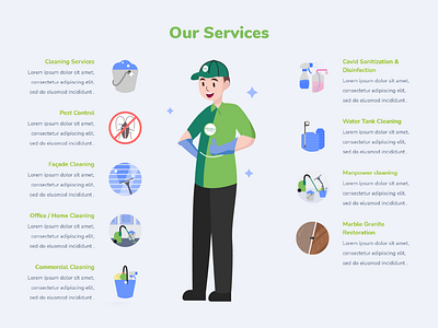 CleanPro | Our Services Illustrations design graphic design icon illustration vector