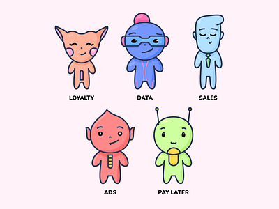 TiBuy Characters character design design graphic design illustration vector