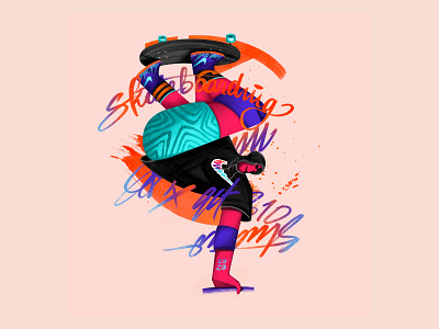 The Cool Series™ character design characterdesign cool digital illustration lettering nike procreate skater texture type writing