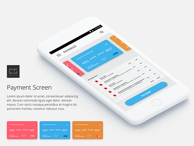 Payment Screen interaction design payment ui user interface ux