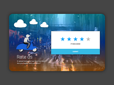 Rating card concept card rating ui user experience user interaction ux
