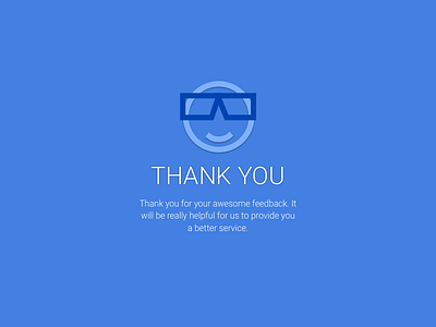 Thank you card illustration ui user interface ux