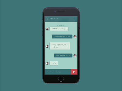 Direct Messaging app design flat minimal sketch typography ui ux vector