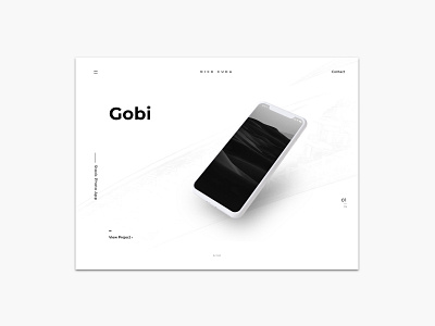 Portfolio brand branding designer interaction interface simple typography ui