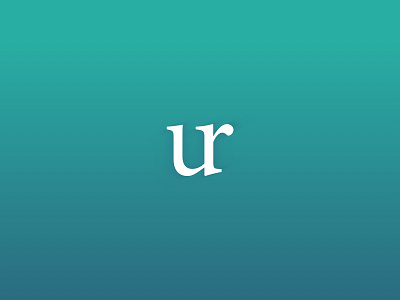 UR Logo Monogram brand branding design icon logo monogram typography ui vector