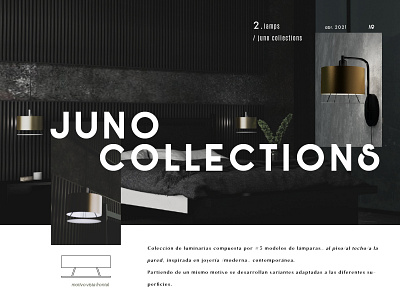 portafolio 07 vol. 01/ 2. Lamps/ Juno collections 3dsmax collage design illustrator indesign interiors lamp photoshop presentation visual