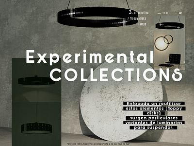 Experimental collections 3dsmax collage design lamp