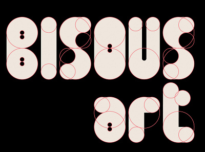 Bisous art branding design logo