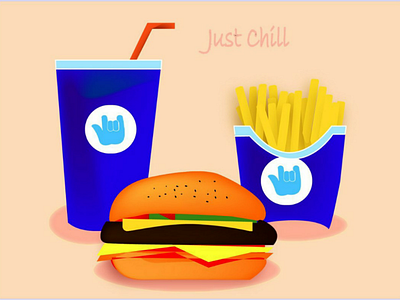 Food illustration (improvised) illustration adobe design