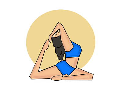 Yoga Pose Illustration