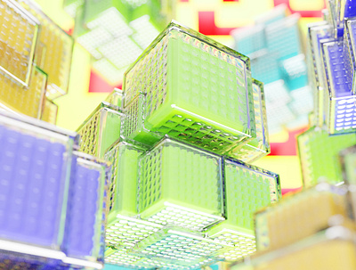 Geo Cubes 3d blender geometrynodes