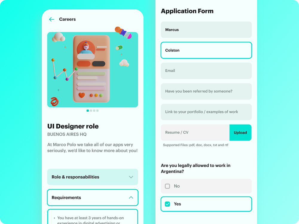 Browse thousands of App Form images for design inspiration | Dribbble