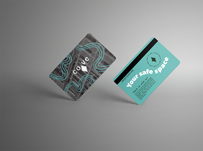 Cove Check-in Card brand identity branding design design graphic design typography