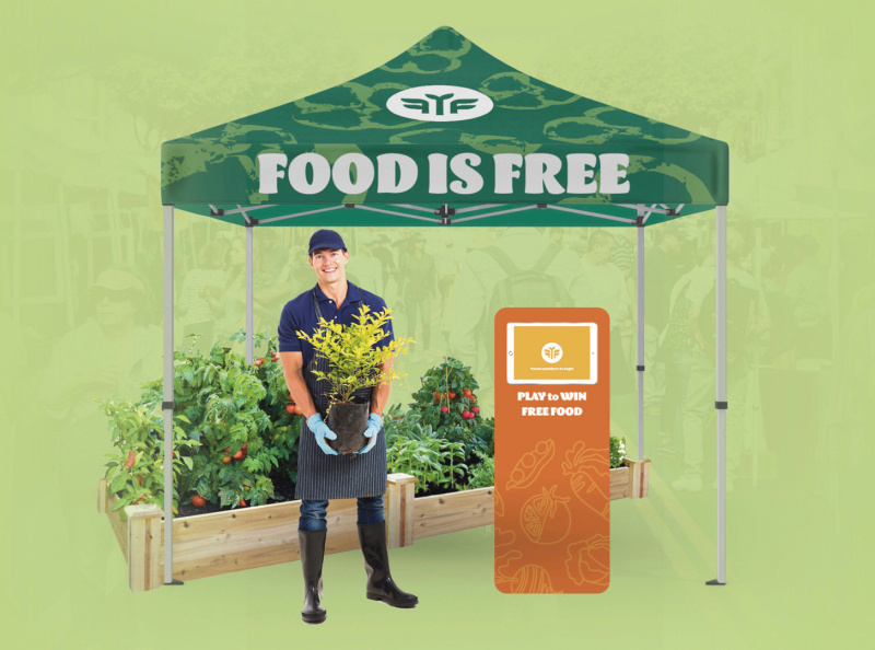 Food is Free Farmers Market Stand by Rachel Tallant on Dribbble