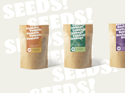 Food is Free Seed Packets adobe photoshop brand identity branding branding design design graphic design logo package design typography