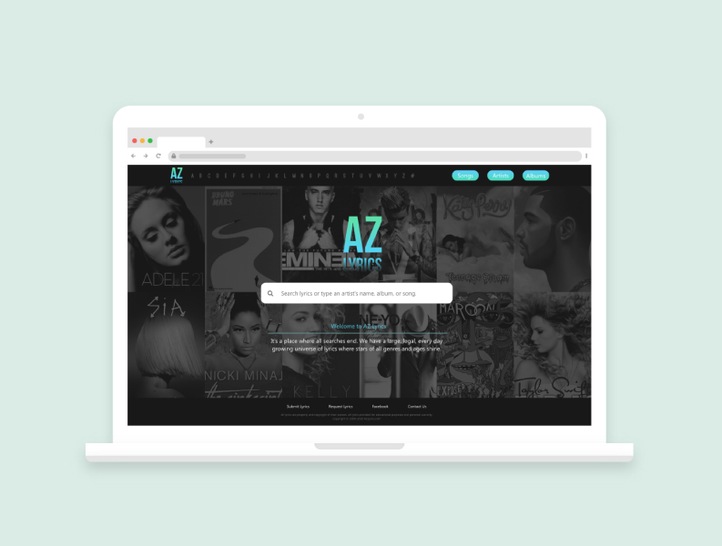 Azlyrics Designs, Themes, Templates And Downloadable Graphic Elements ...