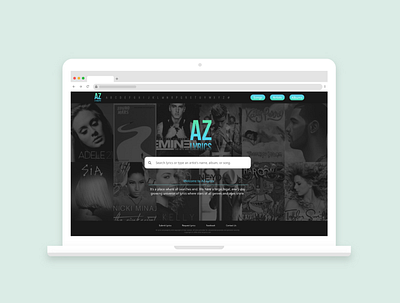 AZLyrics Website Redesign azlyrics redesign website