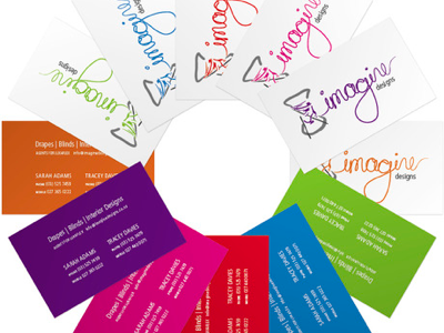 Imagine Designs business cards portfolio portfolio rendering faux 3d