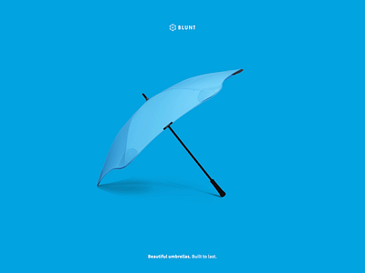 Blunt Umbrellas website design experiments ecommerce minimalism shopify ui design web design
