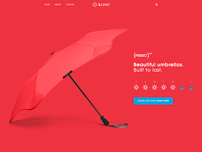 Experiments with color-on-color product homepage design ecommerce interfaces landing pages shopify ui