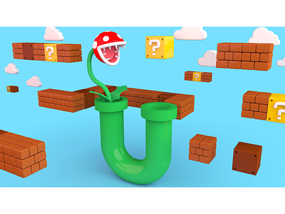 Letter U - Tube from Mario