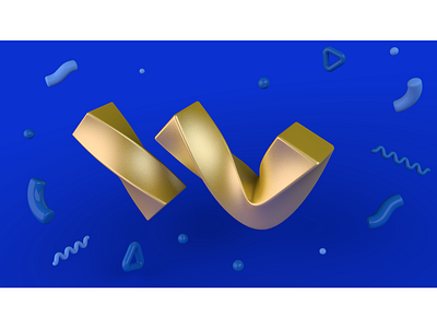 Letter W - Spin 36daysoftype 36daysoftype07 3d art 3d illustration abstract abstract art art artist c4d cinema4d color design contemporary art geometric art geometry graphicdesign illustraion modern art render spin