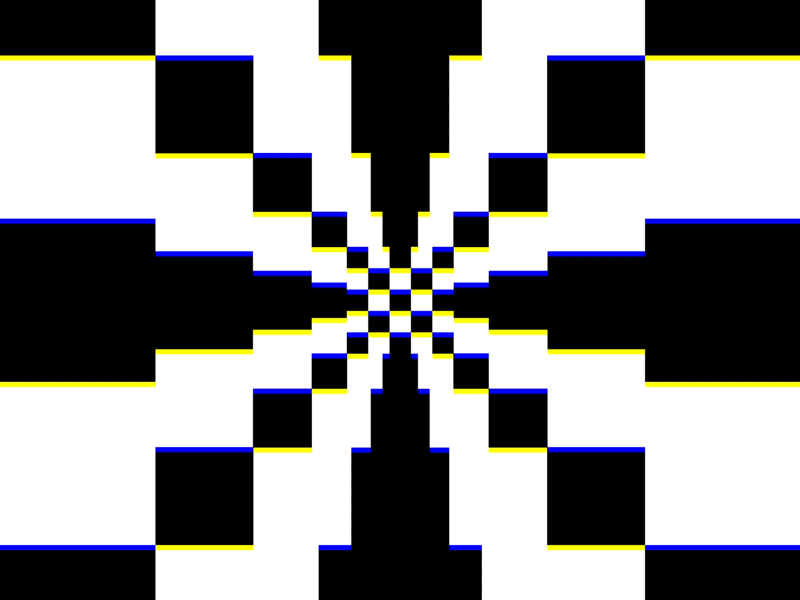 Optical Illusion Experiment 6 abstract art abstract design animation 2d blackandwhite geometric design geometry illusion animation illusion art illusion design illustration animation illustration art mograph motion design motion graphics op art op art animation optical art optical illusion psychedelic vector artwork