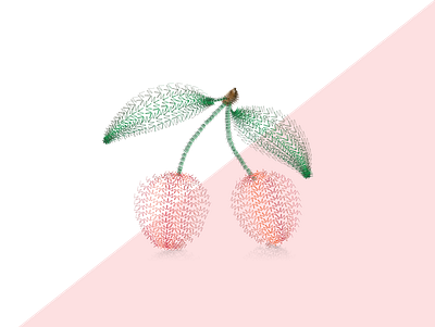 cherry cherry design design art draw drawing fruit illustration illustration art illustrator lineart lines linestyle vector vector illustration vectorart zigzag