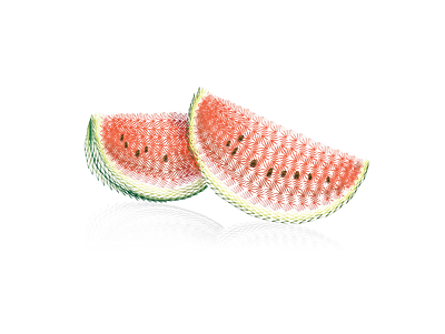 2pieces watermelon png design fruit fruit illustration illustration summer vector watermelon watermelon design zigzag