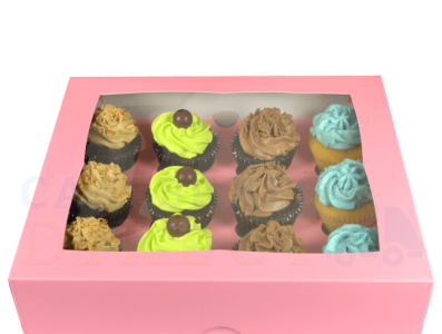 12 Pink Cupcakes Box Packaging Wholesale in UK! cupcake boxes wholesale custom cupcake boxes custom cupcake packaging