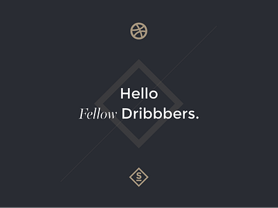 Dribbble Launch dribbble hello