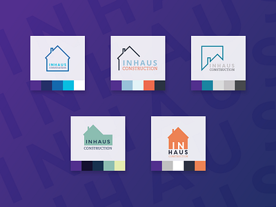 Inhaus Logo Dev 03 builders clean colour design development fresh logo modern palette vibrant minimal