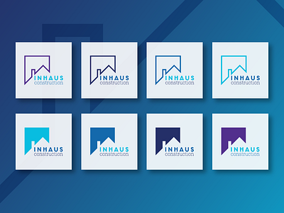 Inhaus Logo Dev 04 bold brand builders clean colour design development fresh logo modern palette vibrant minimal