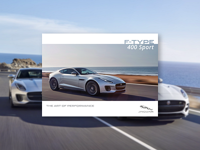 Jaguar F-Type 400 Sport // Brochure Design automotive book branding brochure car editorial jaguar layout print simple type