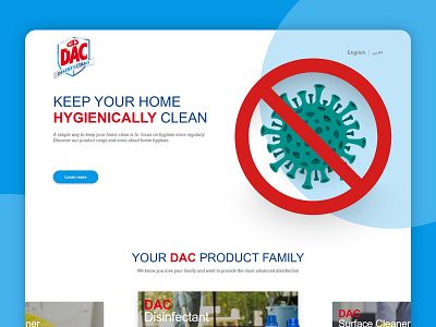 DAC Home Cleaning - Web Design minimal ui ux webdesign website xd design