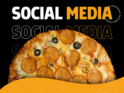 Social Media Posts - The Brickhouse fast food illustrator photoshop pizza presentation social social media typography