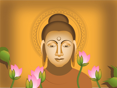 Gautama Buddha buddha design designer graphic design illustration sketch ui ux vector