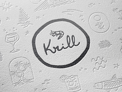 Krill Bar & Restaurant bar branding design hospitality illustration lifestyle logo restaurant typography visual identity