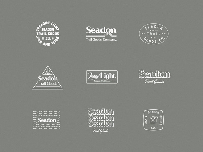 Seadon Trail Goods branding branding agency design illustration lifestyle logo logo design skate surf typography visual identity