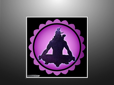 Shiva affinity designer design god illustration meditation shiva trance vector