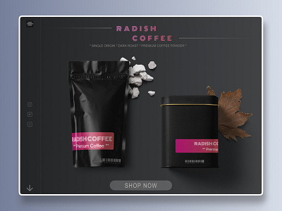 Coffee powder website landing page art arte artwork beautiful design latest trending ui ui ux ui design uidesign uiux web web design website website design